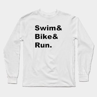 Triathlon Life (Black) Long Sleeve T-Shirt